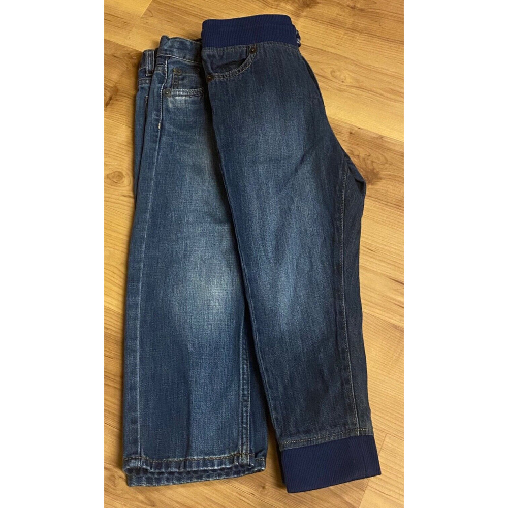 Lot of 2 Boys Jeans Sz 5 Levi's 505 Regular/Crazy 8 Denim Med Wash, 1541
